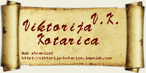 Viktorija Kotarica vizit kartica